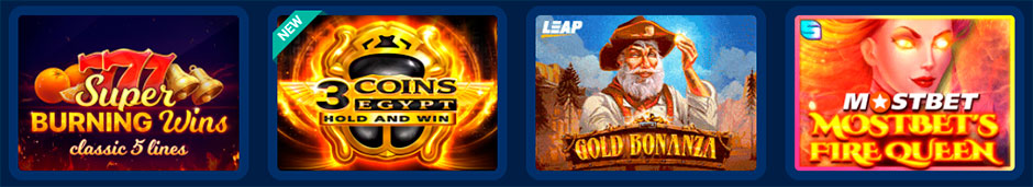 new slots in mostbet